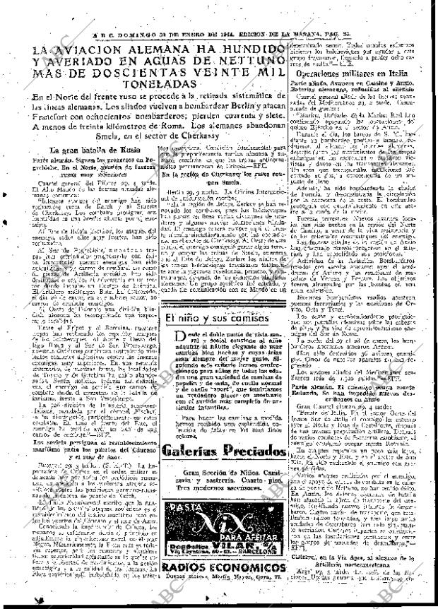 ABC MADRID 30-01-1944 página 25