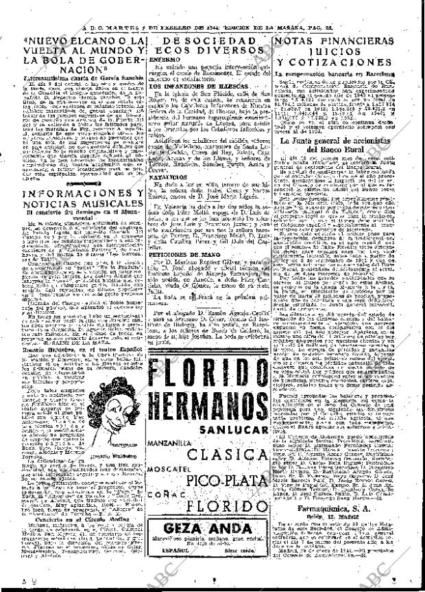 ABC MADRID 01-02-1944 página 23