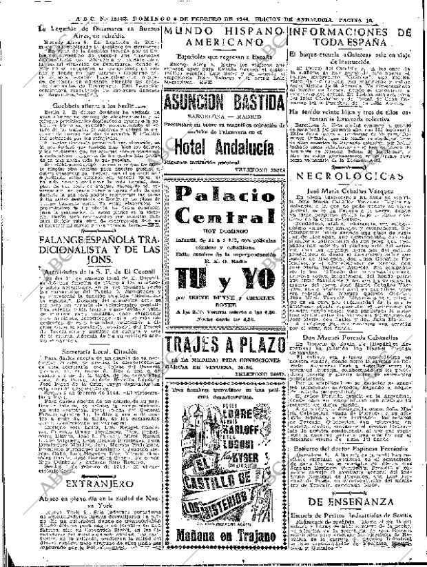 ABC SEVILLA 06-02-1944 página 10