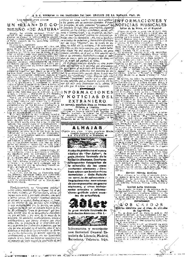 ABC MADRID 11-02-1944 página 12