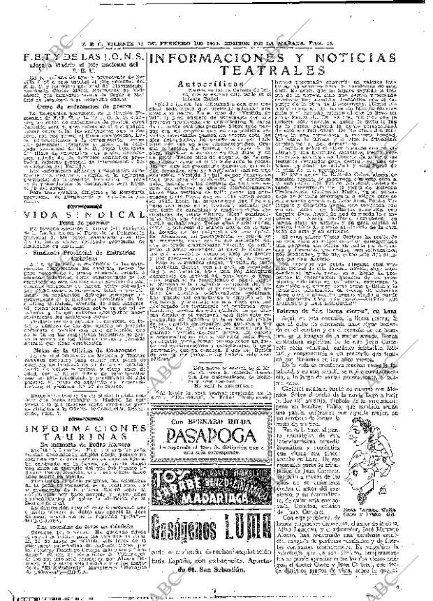 ABC MADRID 11-02-1944 página 16