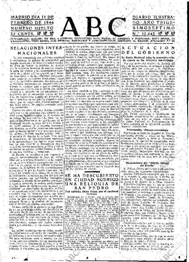 ABC MADRID 11-02-1944 página 7