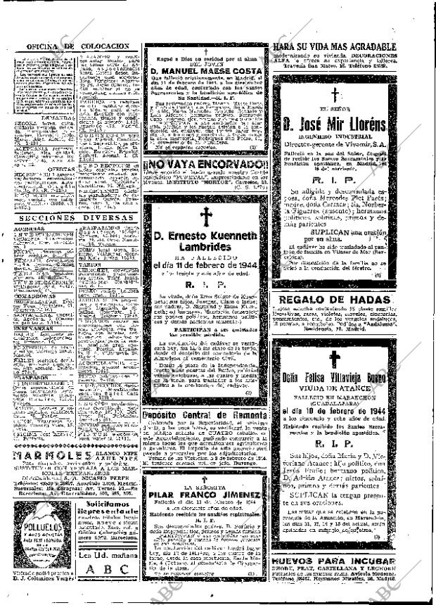 ABC MADRID 12-02-1944 página 19