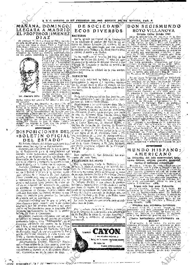 ABC MADRID 12-02-1944 página 8