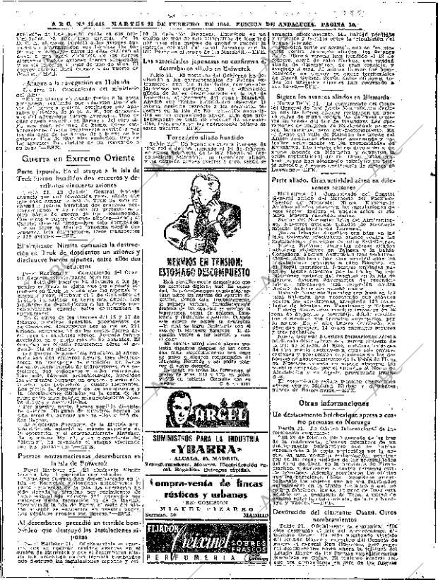ABC SEVILLA 22-02-1944 página 10