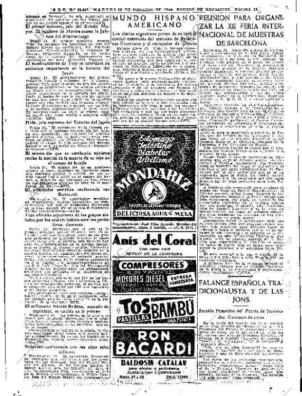 ABC SEVILLA 22-02-1944 página 11