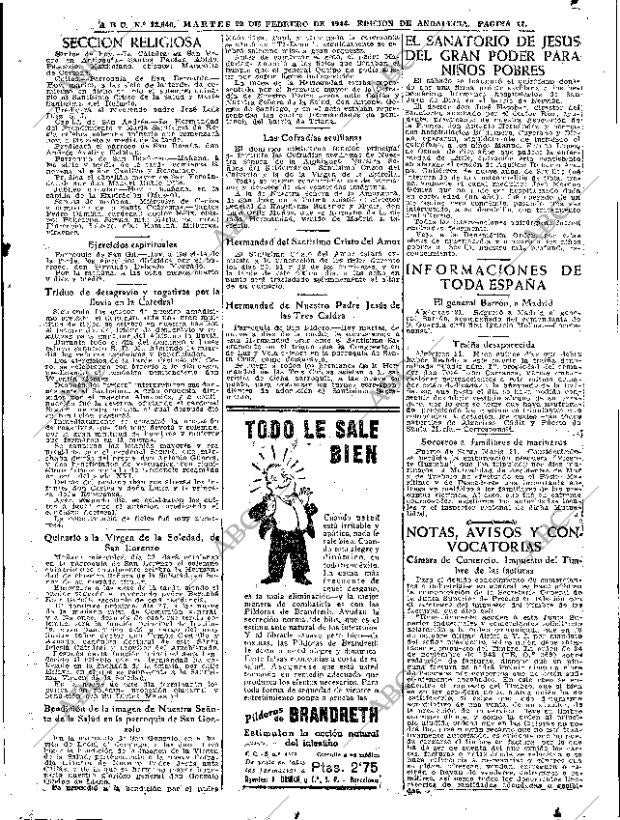 ABC SEVILLA 22-02-1944 página 17