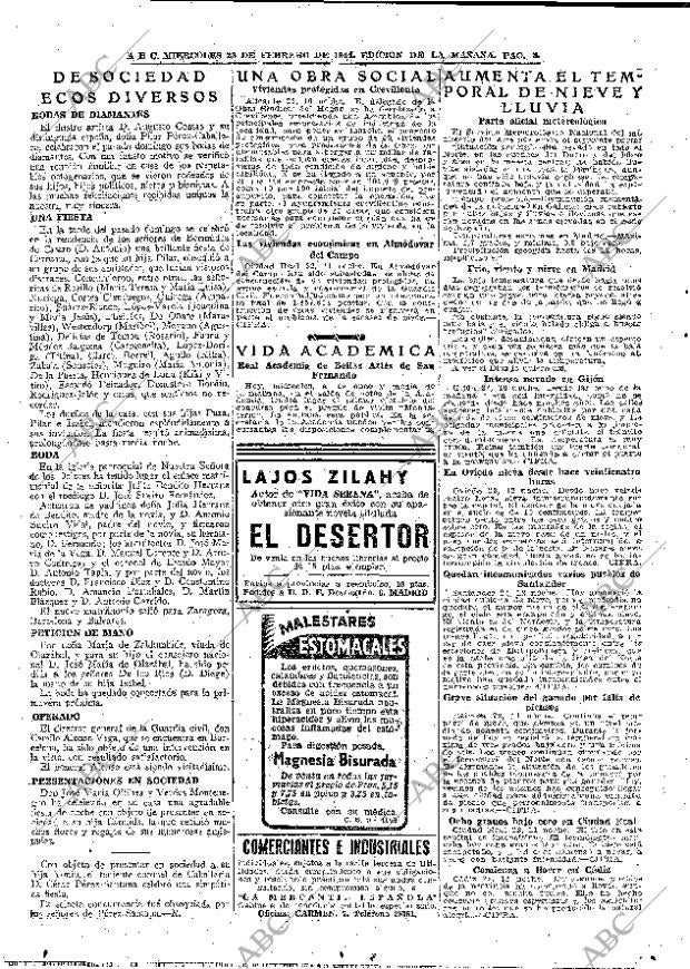 ABC MADRID 23-02-1944 página 8