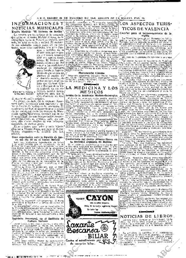 ABC MADRID 26-02-1944 página 16