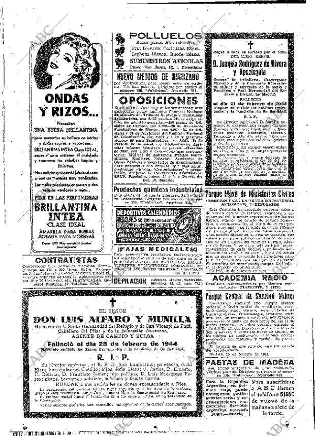 ABC MADRID 26-02-1944 página 22