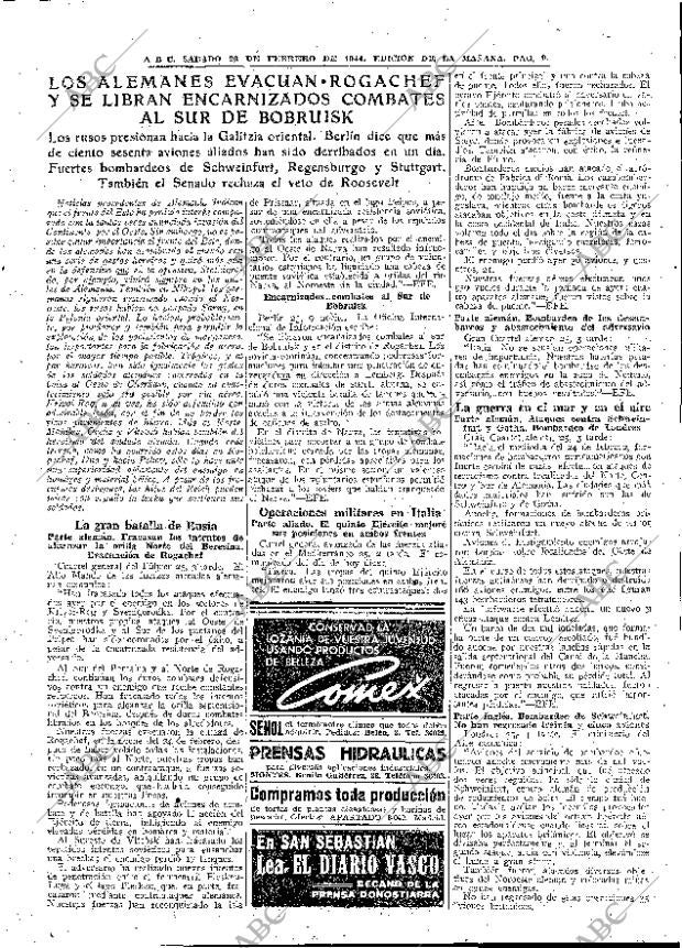 ABC MADRID 26-02-1944 página 9