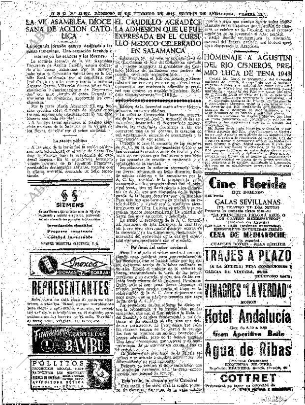 ABC SEVILLA 27-02-1944 página 12