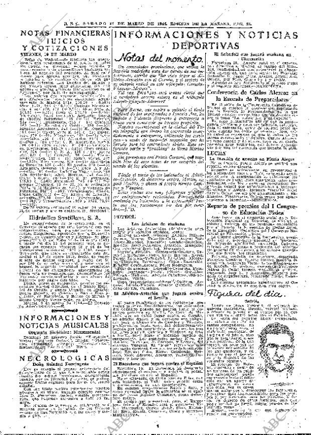ABC MADRID 11-03-1944 página 16