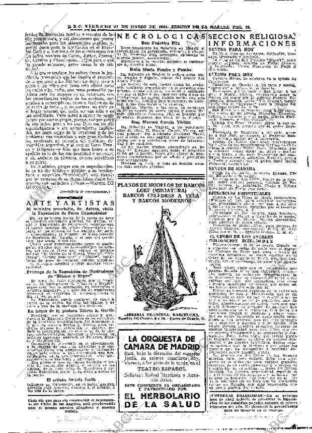ABC MADRID 17-03-1944 página 16