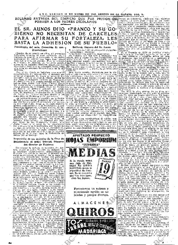 ABC MADRID 18-03-1944 página 9