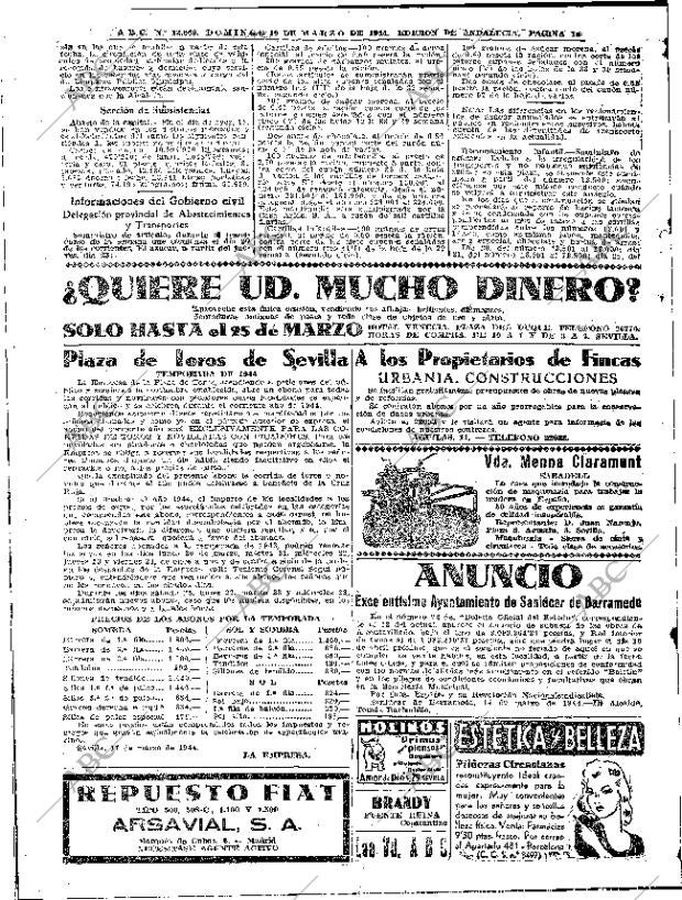 ABC SEVILLA 19-03-1944 página 14