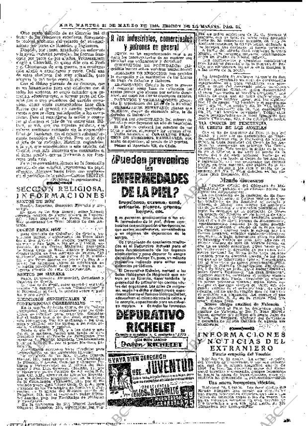 ABC MADRID 21-03-1944 página 24