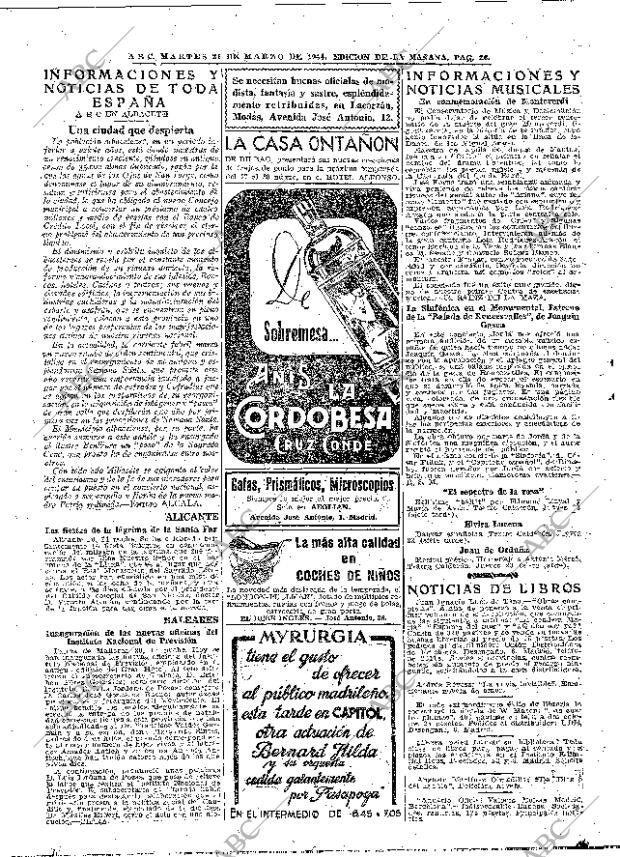 ABC MADRID 21-03-1944 página 26