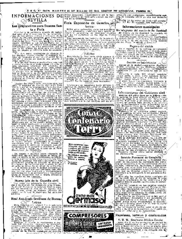 ABC SEVILLA 21-03-1944 página 15