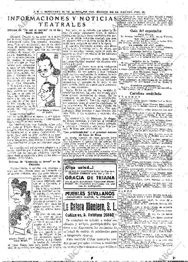 ABC MADRID 22-03-1944 página 16