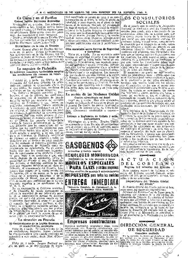 ABC MADRID 22-03-1944 página 9
