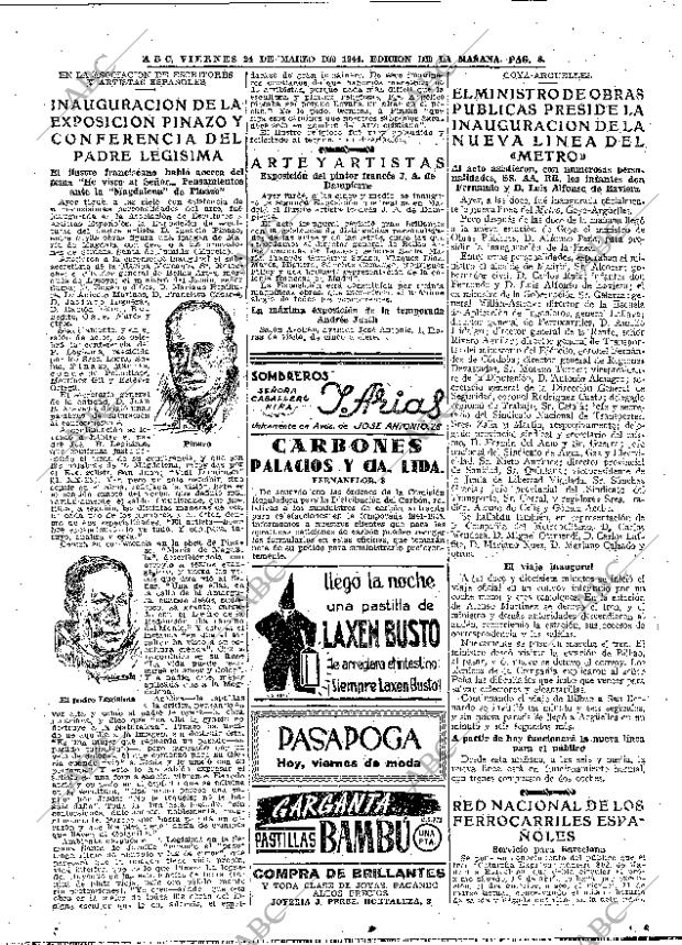 ABC MADRID 24-03-1944 página 8