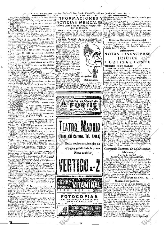 ABC MADRID 25-03-1944 página 19