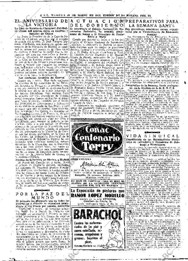 ABC MADRID 28-03-1944 página 20