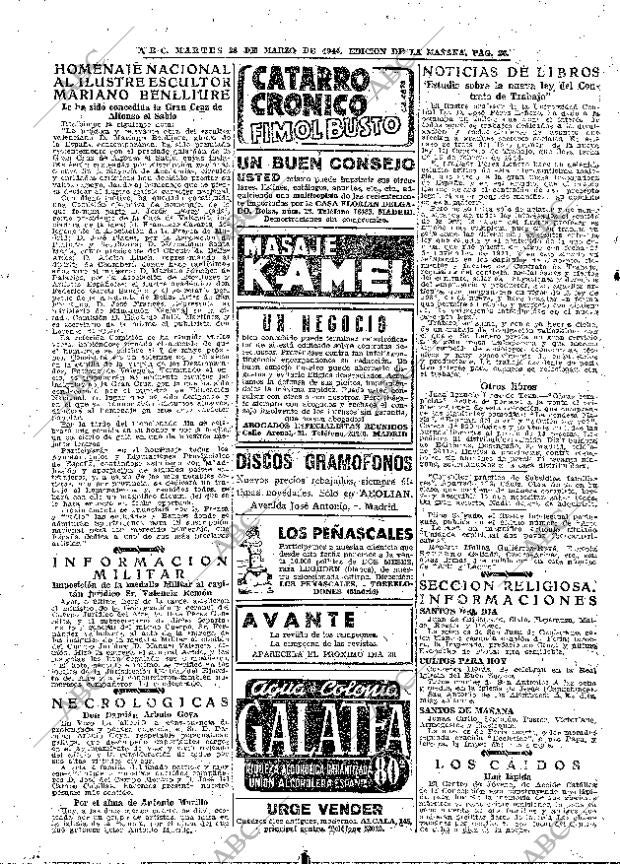 ABC MADRID 28-03-1944 página 26