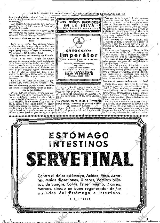 ABC MADRID 11-04-1944 página 18