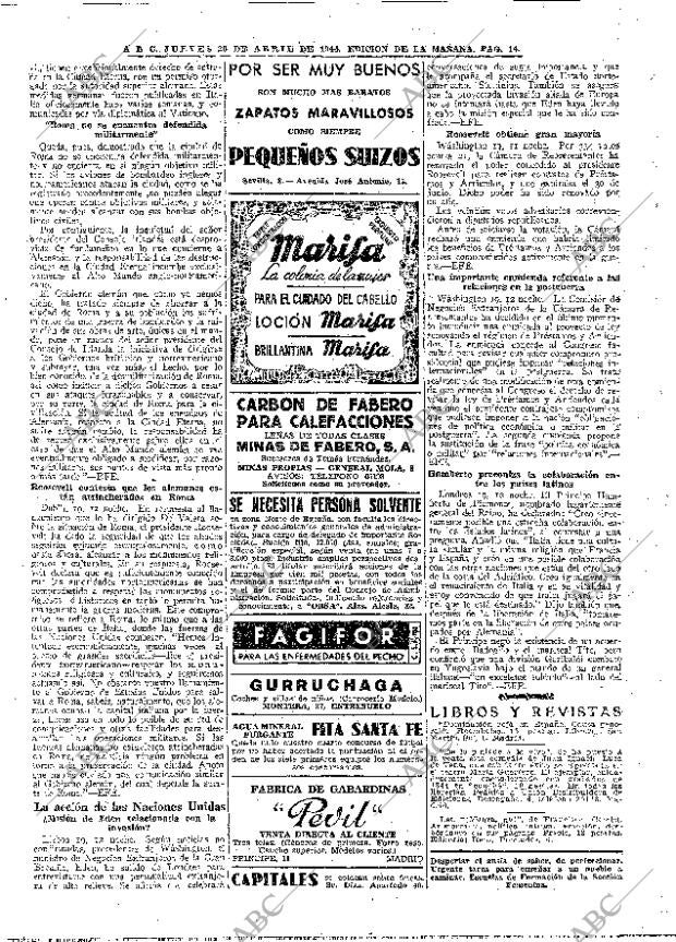 ABC MADRID 20-04-1944 página 14