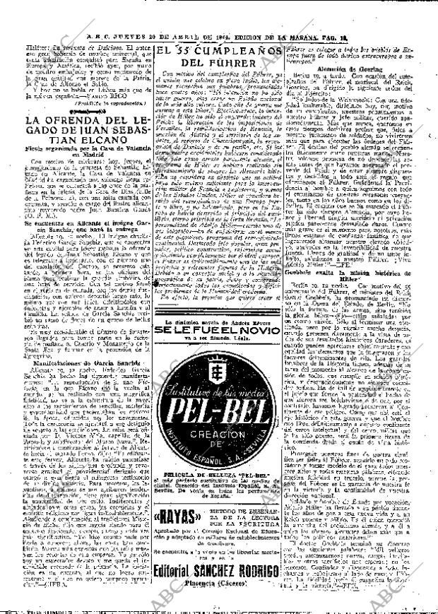 ABC MADRID 20-04-1944 página 16