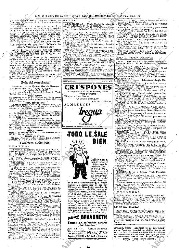 ABC MADRID 20-04-1944 página 19