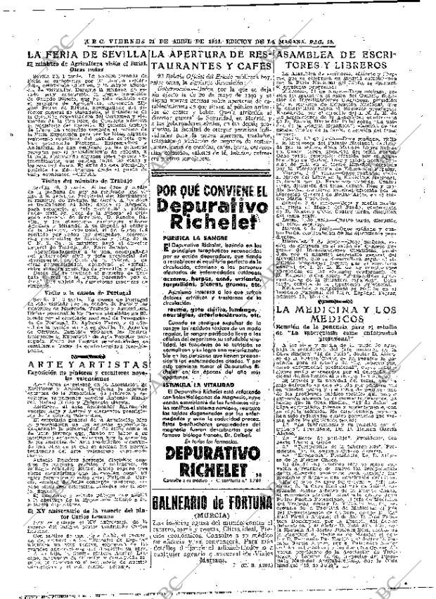 ABC MADRID 21-04-1944 página 10