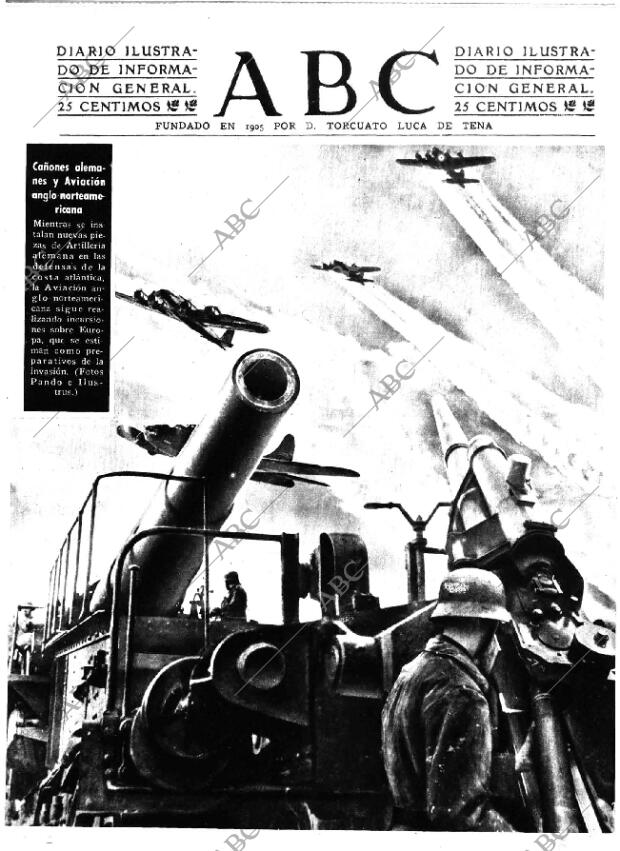 ABC MADRID 22-04-1944 página 1