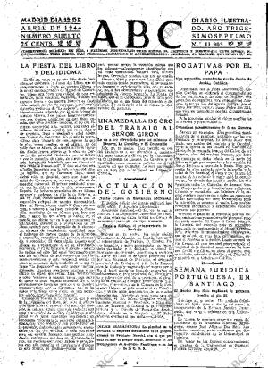 ABC MADRID 22-04-1944 página 7