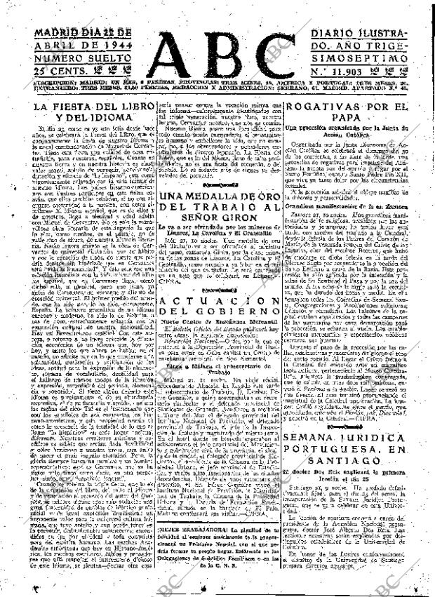 ABC MADRID 22-04-1944 página 7