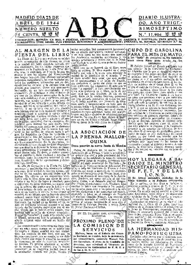 ABC MADRID 23-04-1944 página 23