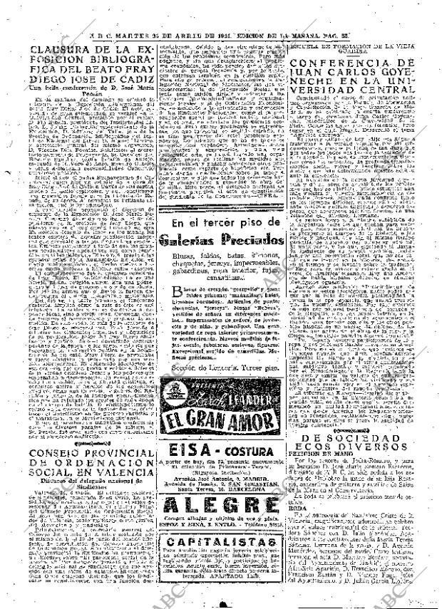 ABC MADRID 25-04-1944 página 25