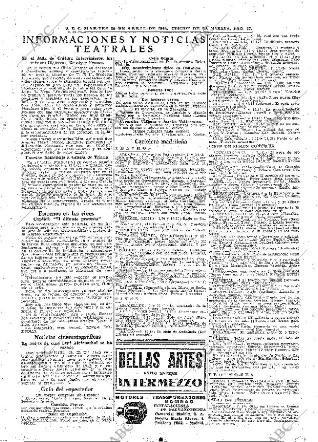 ABC MADRID 25-04-1944 página 27