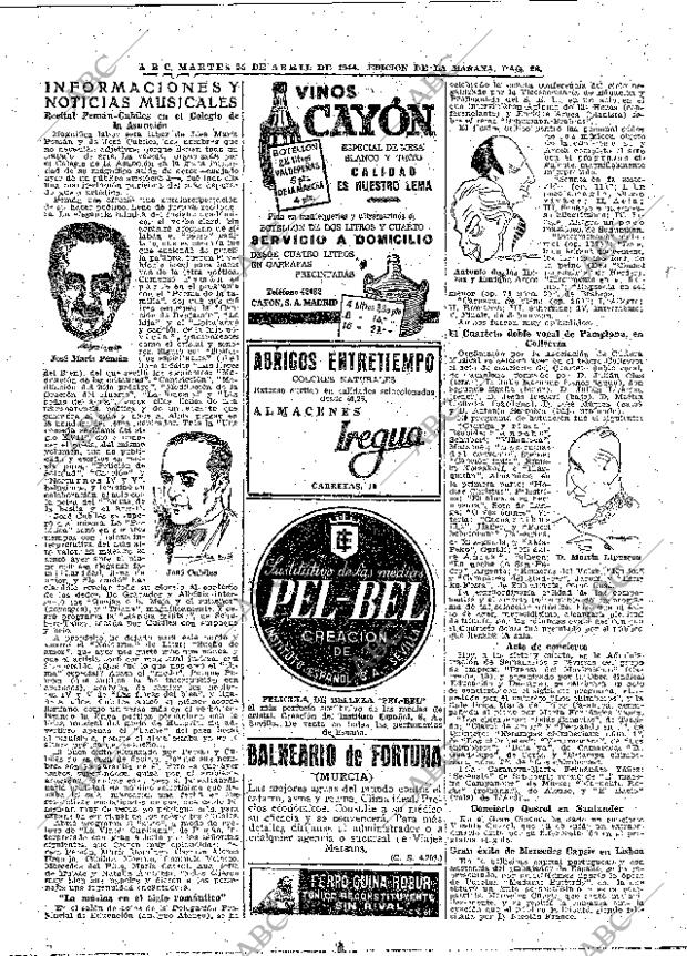 ABC MADRID 25-04-1944 página 28