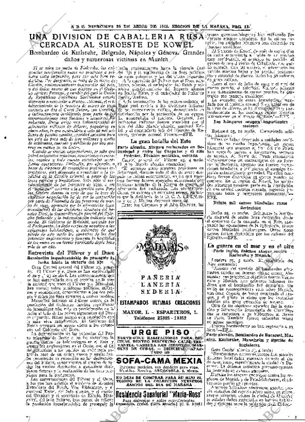 ABC MADRID 26-04-1944 página 11