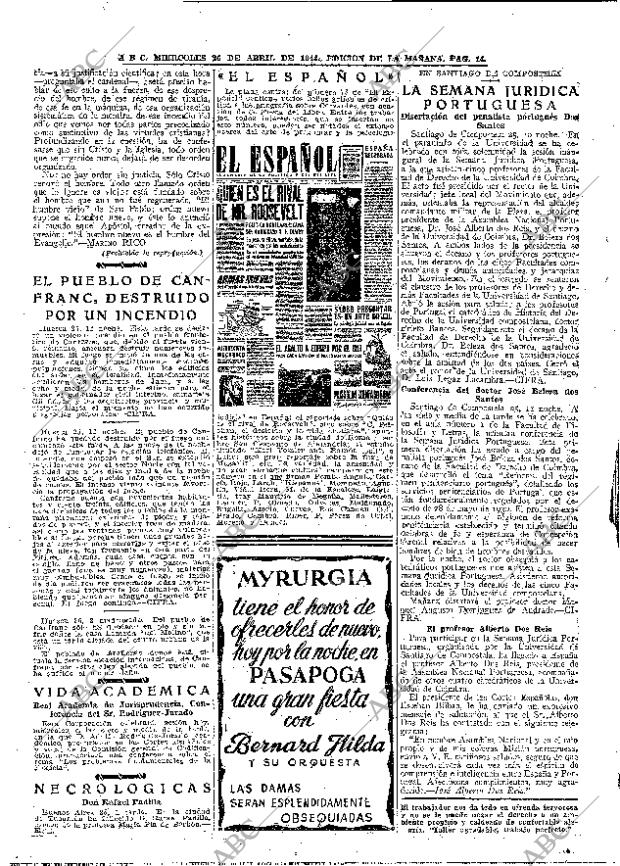 ABC MADRID 26-04-1944 página 14