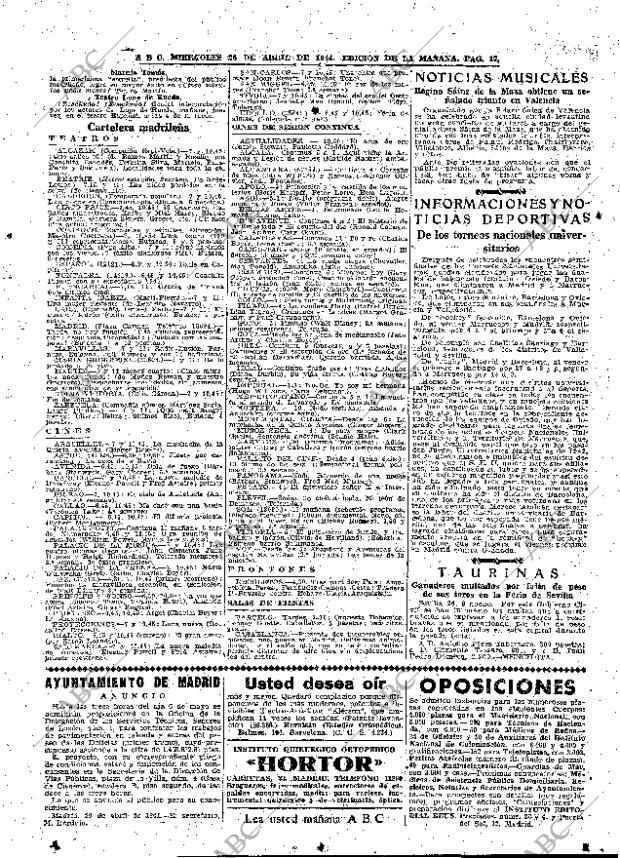 ABC MADRID 26-04-1944 página 17