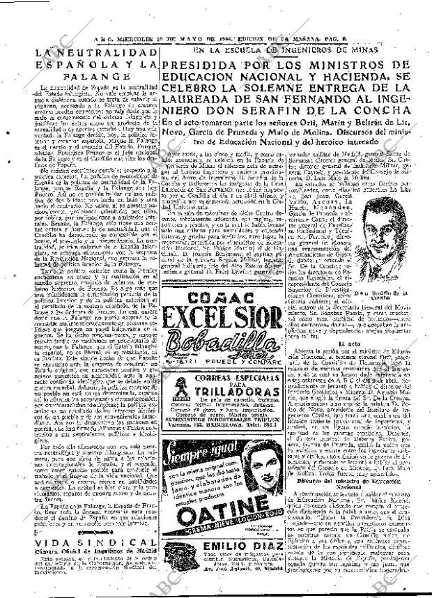 ABC MADRID 10-05-1944 página 9