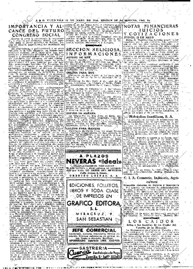 ABC MADRID 12-05-1944 página 14