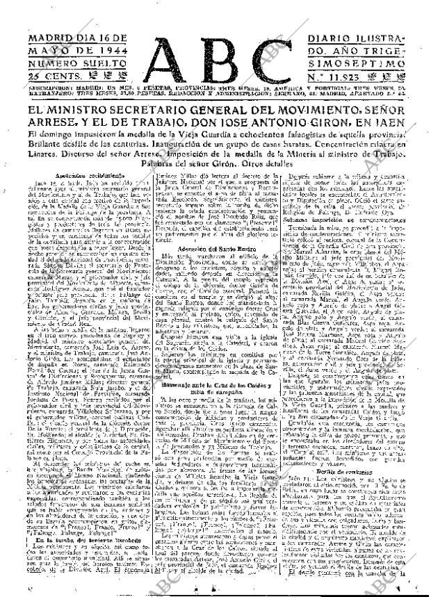 ABC MADRID 16-05-1944 página 15