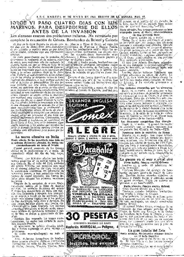 ABC MADRID 16-05-1944 página 22