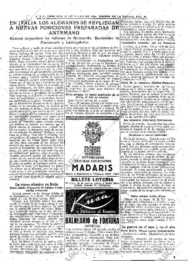 ABC MADRID 17-05-1944 página 11