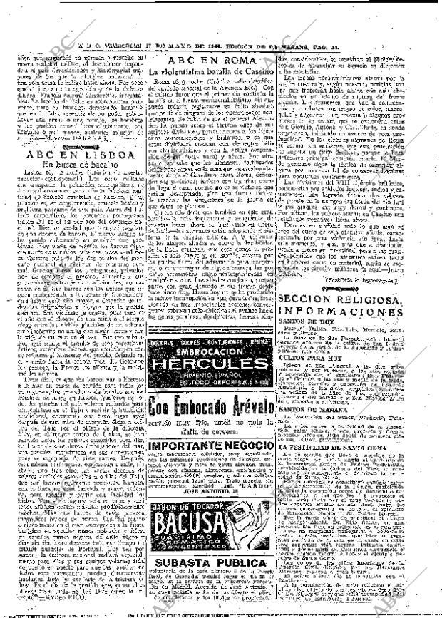 ABC MADRID 17-05-1944 página 14